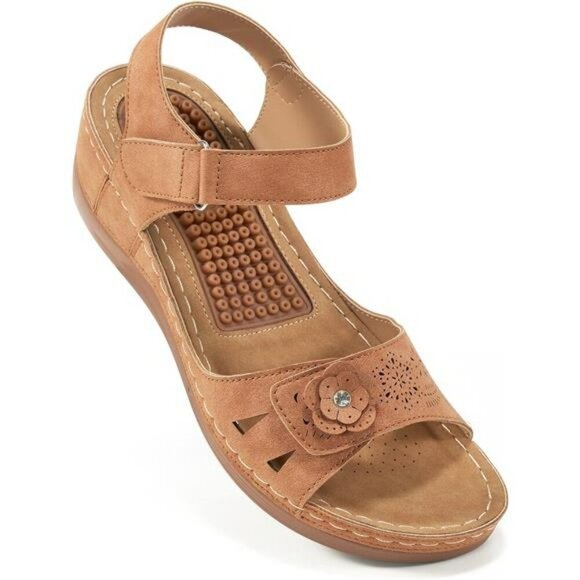 Orthopedic Wedge Sandals for Women Comfort Walking Platform Summer Shoes - Picture 1 of 6